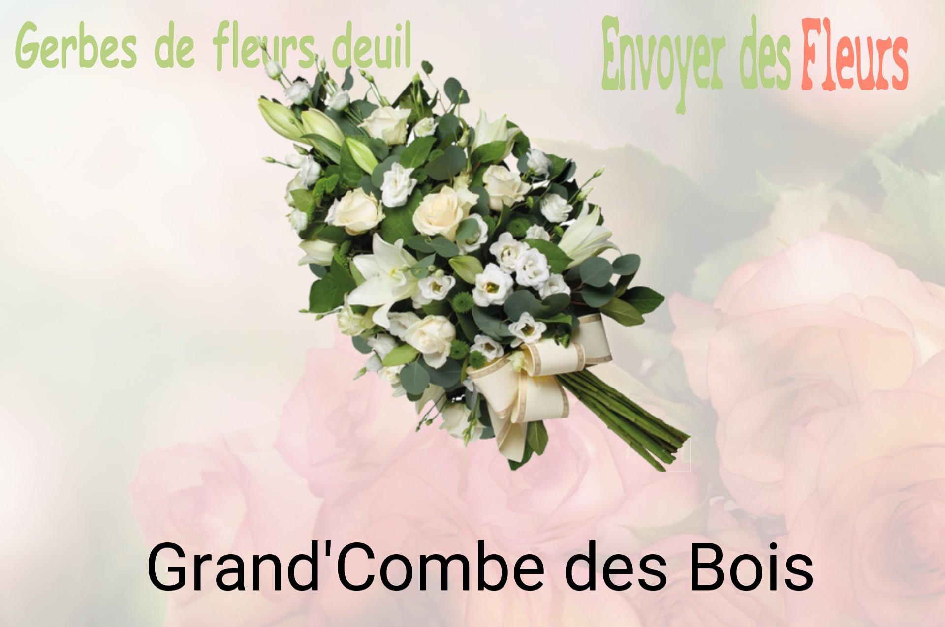 Gerbe de fleurs de deuil livrée à Grand'Combe-des-Bois